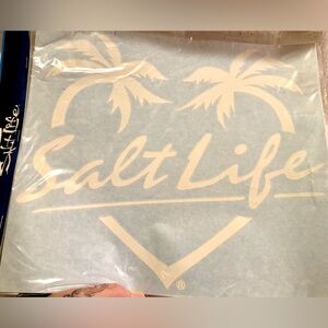 Salt Life White Palm Decal